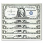 1957-B* $1 Silver Cert CU (Fr#1621*) Star Notes, 15 Consecutive