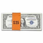 1957-B* $1 Silver Cert CU (Fr#1621*) Star Notes, 25 Consecutive