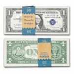 1957-B* $1 Silver Cert CU (Fr#1621*) Star Notes, 50 Consecutive
