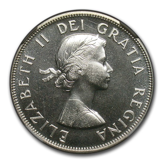 1957 Canada Silver 50 Cents Elizabeth II MS-67 NGC (Proof-Like) 1957 Canada Silver 50 Cents Elizabeth II MS-67 NGC (Proof-Like)