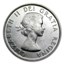 1957 Canada Silver Dollar Elizabeth II AU