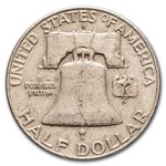 1957-D Franklin Half Dollar 20-Coin Roll Avg Circ