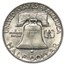 1957-D Franklin Half Dollar Fine/AU