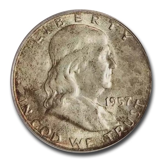 1957-D Franklin Half Dollar MS-66 PCGS (FBL) 1957-D Franklin Half Dollar MS-66 PCGS (FBL)