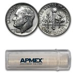 1957-D Roosevelt Dime 50-Coin Roll BU