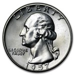 1957-D Washington Quarter 40-Coin Roll BU