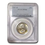 1957-D Washington Quarter MS-66 PCGS