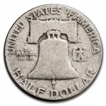 1957 Franklin Half Dollar 20-Coin Roll Avg Circ