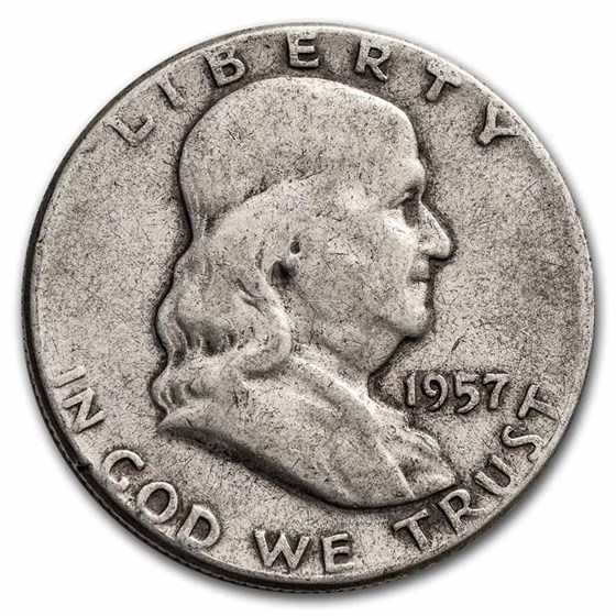 1957 Franklin Half Dollar Fine/AU 1957 Franklin Half Dollar Fine/AU