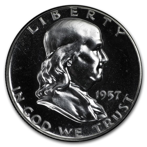 1957 Franklin Half Dollar Gem Proof 1957 Franklin Half Dollar Gem Proof