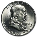 1957 Franklin Half Dollar MS-64 NGC (FBL)
