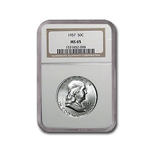 1957 Franklin Half Dollar MS-65 NGC 1957 Franklin Half Dollar MS-65 NGC