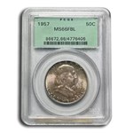 1957 Franklin Half Dollar MS-66 PCGS (FB, OGH)