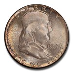 1957 Franklin Half Dollar MS-66 PCGS (FBL) (Toned)