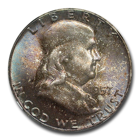 1957 Franklin Half Dollar MS-67 NGC 1957 Franklin Half Dollar MS-67 NGC