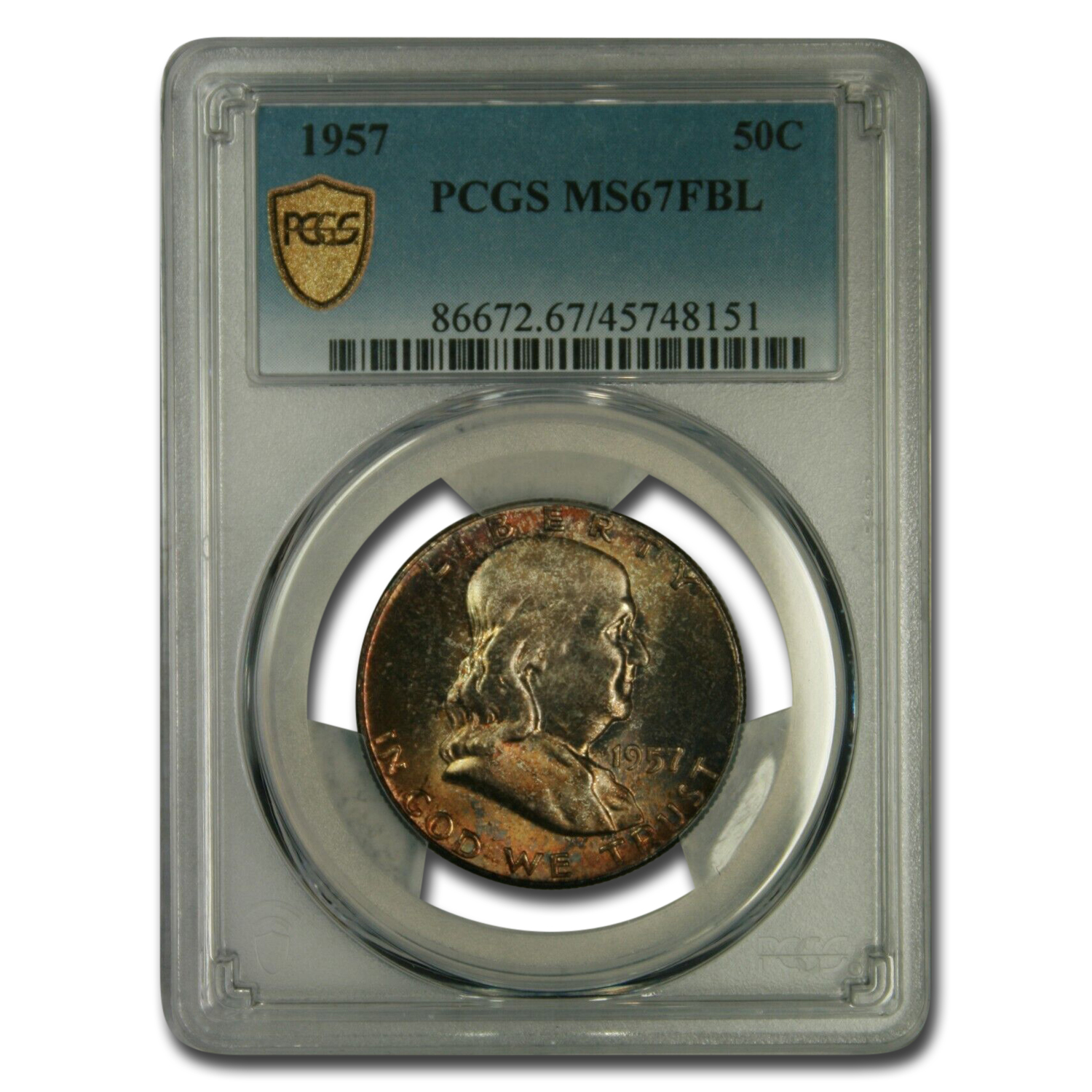 Buy 1957 Franklin Half Dollar MS-67 PCGS (FBL) | APMEX