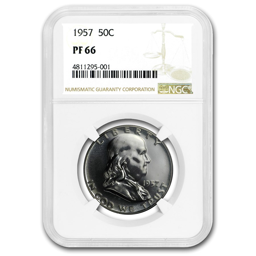 1957 Franklin Half Dollar PF-66 NGC