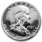 1957 Franklin Half Dollar PF-68 Cameo NGC