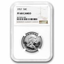 1957 Franklin Half Dollar PF-68 Cameo NGC