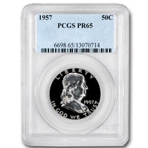 1957 Franklin Half Dollar PR-65 PCGS