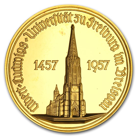 1957 Germany Gold University of Freiburg Medal 1957 Germany Gold University of Freiburg Medal