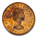 1957 Great Britain AE Half Penny Elizabeth II PR-64 RB Cameo NGC 1957 Great Britain AE Half Penny Elizabeth II PR-64 RB Cameo NGC