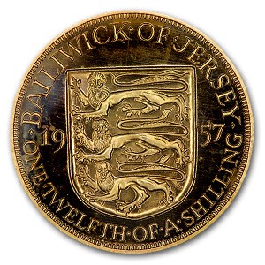 1957 Jersey 1/12 Shilling Elizabeth II Proof 1957 Jersey 1/12 Shilling Elizabeth II Proof