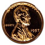 1957 Lincoln Cent PF-67 NGC (Red)