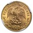 1957 Mexico Gold 10 Peso Constitution Centennial MS-63 NGC