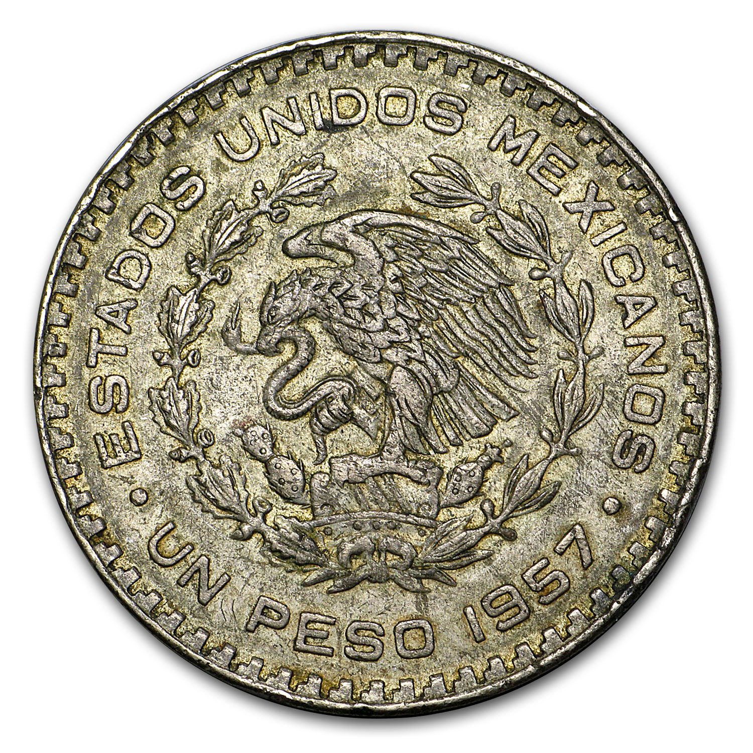 Buy 1957 Mexican Silver 1 Peso Constitution Avg Circ (ASW .0514 oz
