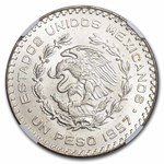 1957 Mexico Silver 1 Peso Constitution MS-65 NGC