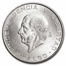 1957-Mo Mexico Silver 5 Pesos Hidalgo BU