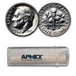 1957 Roosevelt Dime 50-Coin Roll Proof