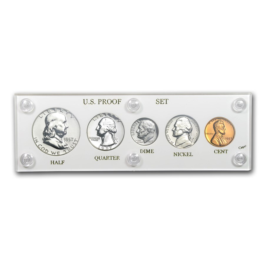 1957 U.S. Proof Set (In Hard Plastic Holder)