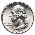 1957 Washington Quarter MS-66 PCGS