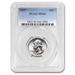 1957 Washington Quarter MS-66 PCGS