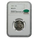 1957 Washington Quarter MS-67+ NGC CAC