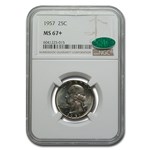 1957 Washington Quarter MS-67+ NGC CAC