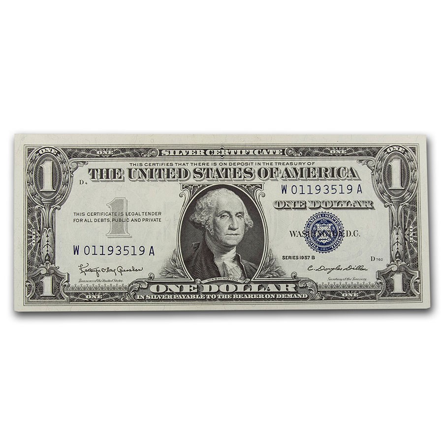 1957s $1.00 Silver Certificate CCU