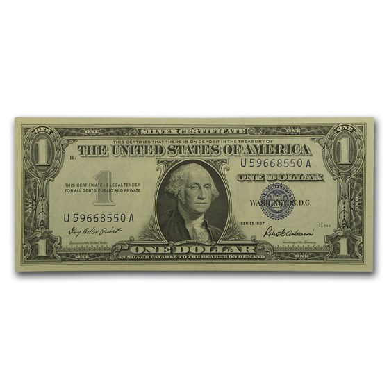 1957s $1.00 Silver Certificate CU 1957s $1.00 Silver Certificate CU