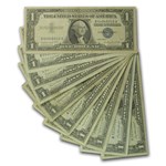 1957s $1.00 Silver Certificate VG/VF (Lot of 10)