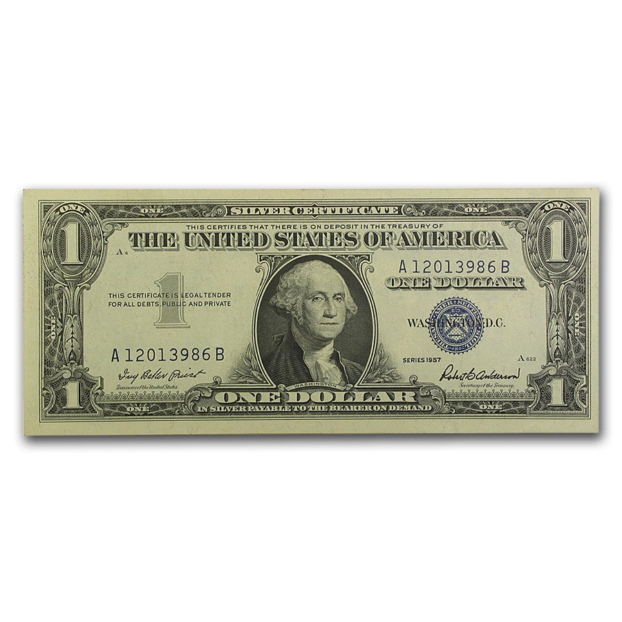 1957s $1.00 Silver Certificate XF