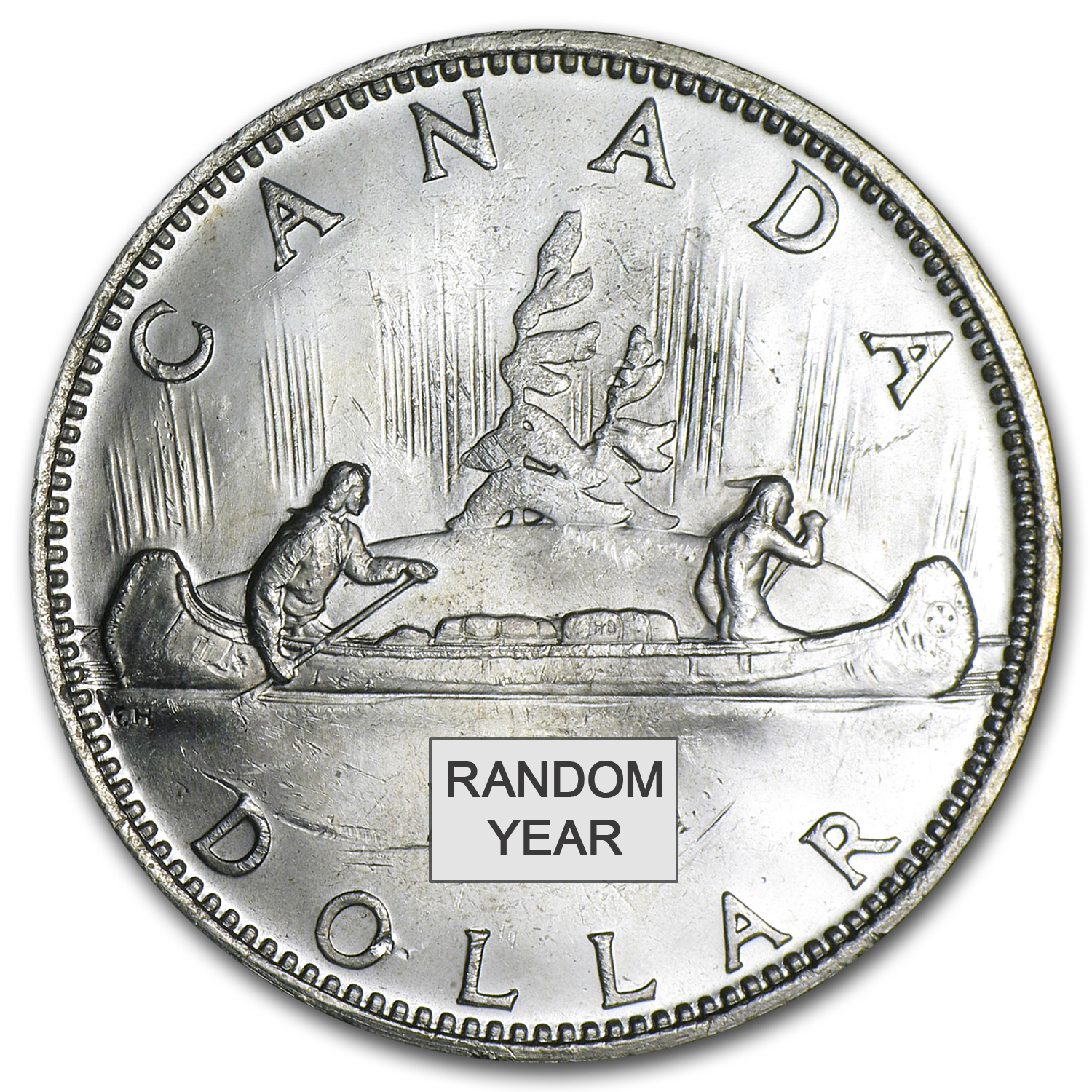 Buy 1958 1967 Canada Silver Dollar AU .800 Fine APMEX