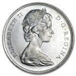 1958-1967 Canada Silver Dollar AU (ASW .60)