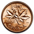 1958 Canada Copper Cent BU/Prooflike