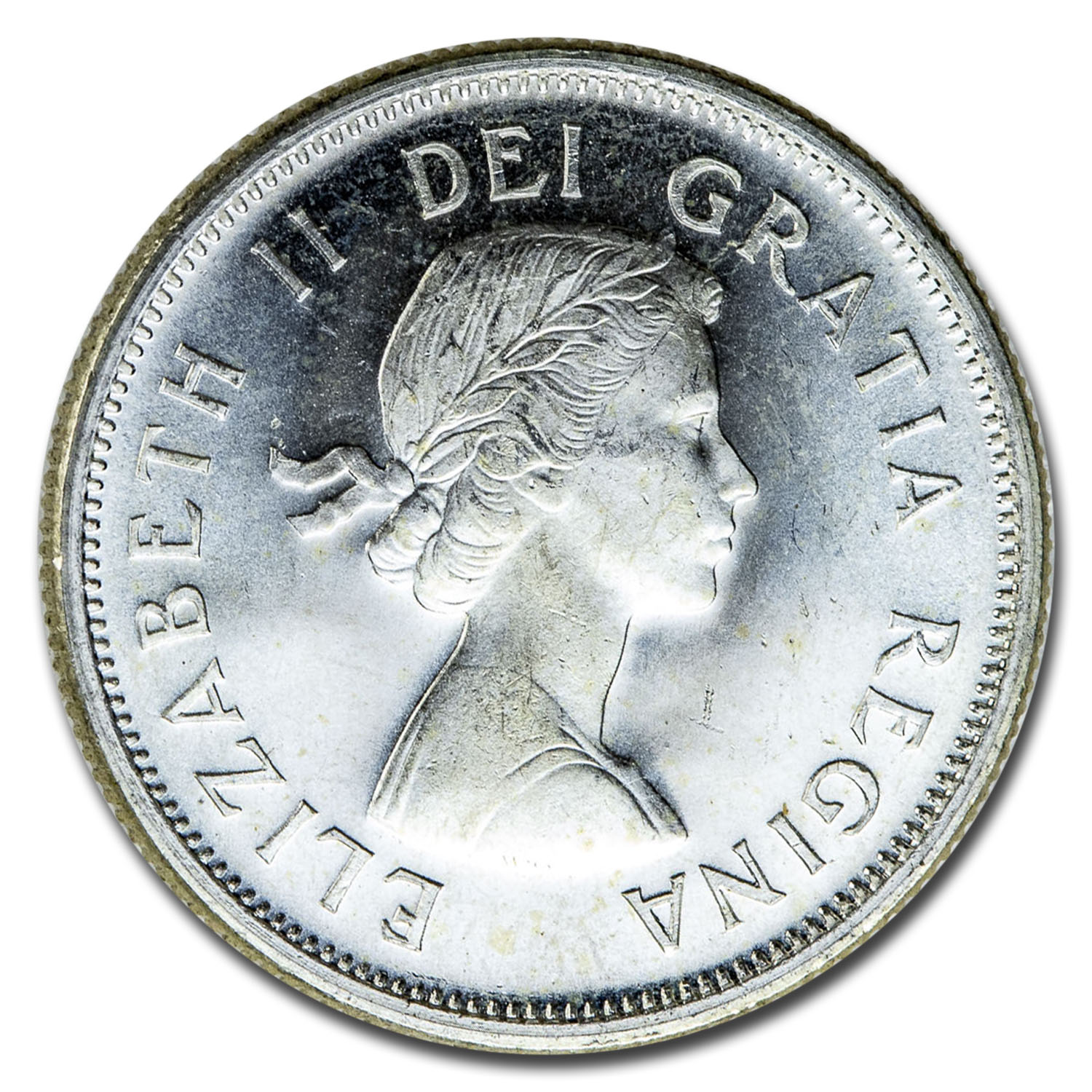 Buy 1958 Canada Silver 25 Cents Elizabeth II BU/Prooflike | APMEX