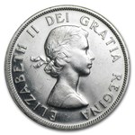 1958 Canada Silver Dollar British Columbia Totem Pole AU