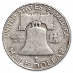1958-D Franklin Half Dollar 20-Coin Roll Avg Circ