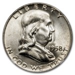 1958-D Franklin Half Dollar MS-64 NGC (FBL)
