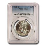 1958-D Franklin Half Dollar MS-64 PCGS